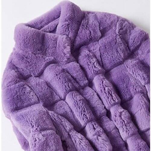 Real Rabbit Coat Female Winter Jacket Natural Fur Jackets for Women Clothes 2020 Chaqueta Mujer MY3855