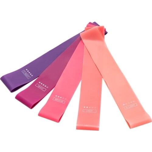 Portable Fitness Workout Equipment Rubber Resistance Bands Yoga Gym Elastic Gum Strength Pilates Crossfit Women Weight Sports