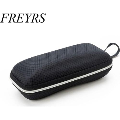 Portable Black Zipper Dustproof Sunglasses Protective Case Reading Glasses Box Travel Hard Glasses Storage Eyewear Accessories