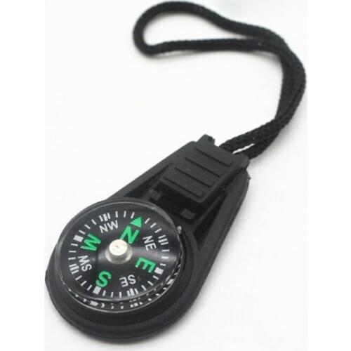 1PC Portable Mini Compass Survival Practical Guider with Keychain for Outdoor Camping Hiking North Navigation Hunting