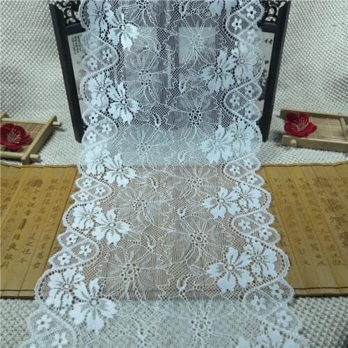 RR3528 18CM Fashion popular sexy lace decoration wide white lingerie and underwear