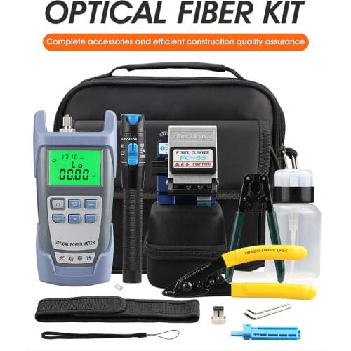 Fiber Optic Tools with Optical Power Meter Visual Fault Locator 1mw and FC 6S Cliveuse pour Fibre Optique