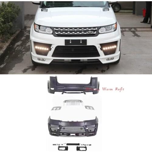 High quality PP Unpainted Car body kit front bumper rear bumper for Land Rover Range Rover Sport body kit 14-16
