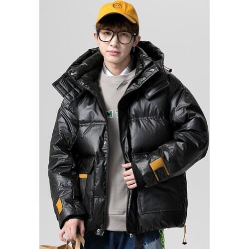 High quality loose fit DODOStyle Mens down jacket winter warm casual man puffer coat