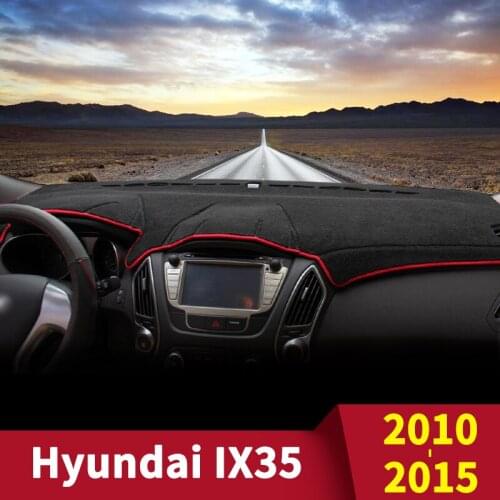 Car Dashboard Cover Dash Mat For Hyundai IX35 LM Tucson ix 2010 2011 2012 2013 2014 2015 Non-slip Sun Shade Pad DashMat Carpets