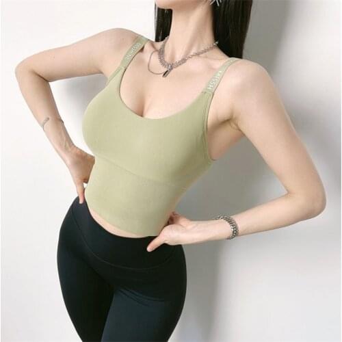 Women Seamless Sports bra High Strength Shockproof Fitness Vest High Support Running Bra Push up Adjustable Gym Bra