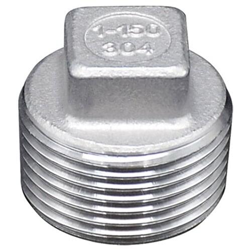1/8" 1/4" 3/8" 1/2" 3/4" 1" 1-1/4" 1-1/2" NPT Male Thread 304 Stainless Steel Hex Head End Cap Plug Pipe Fitting Connector
