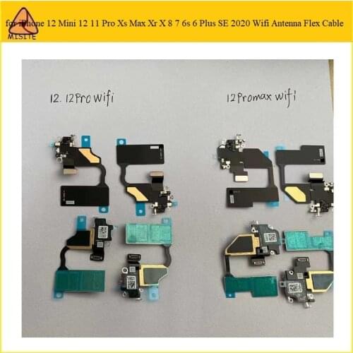 10Pcs/Lot Wifi Antenna Signal Flex Cable for iPhone 12 Mini 12 11 Pro Xs Max Xr X 8 7 6s 6 Plus SE 2020 Signal Receiver Parts