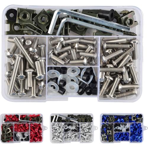 CNC Fairing Bolts Kit Fastener Clips Screws Stainless Steel for Yamaha Honda Suzuki Kawasaki Aprilia M4 M5 M6