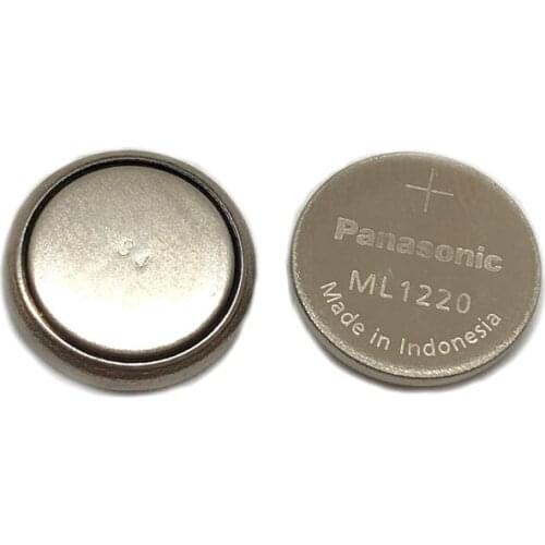 20pcs/lot New Original Panasonic ML1220 3V ML 1220 Rechargeable CMOS RTC BIOS Back Up Cell Button Coin Battery Batteries