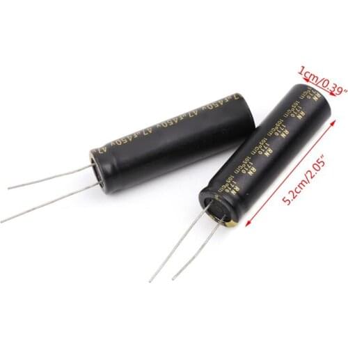 5pcs 450V 47UF Aluminum Electrolytic Capacitors For LCD TV LED 13x42mm K5DB