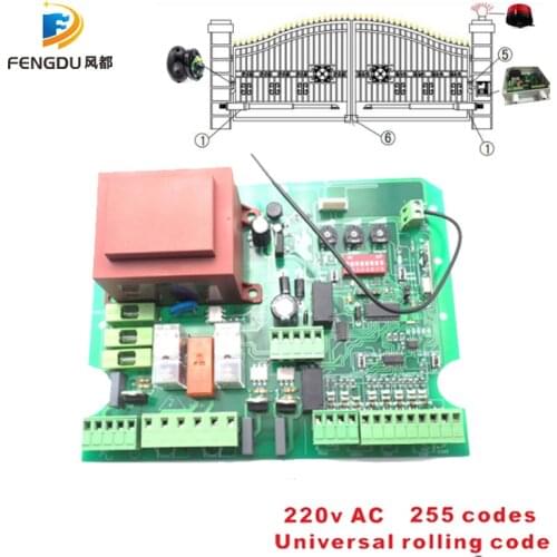 AC220V Wireless Remote Control Switch System swing gate Receiver 433.92mhz