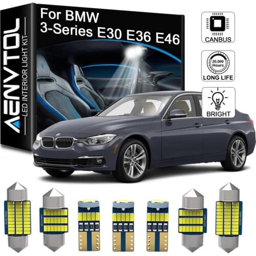 Seker For BMW 3-Series E30 E36 E46 Sedan Coupe Compact Cabrio Canbus LED Interior Light Dome Map Trunk Error Free Lamp Bulb Kit