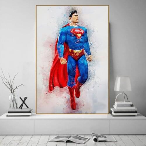 Watercolor Movie The Avengers Portrait Superhero Canvas Print Painting Cuadros Wall Art Picture for Living Room Home Decor