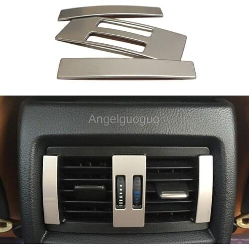 Angelguoguo Car styling Rear Air Condition outlet Vent Cover frame for BMW 1 3 4 Series 316li GT 320i