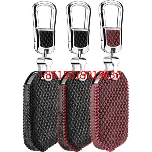 Car key cover for kia stinger 2018 2019 3 4 button Case Remote Keys Shell leather