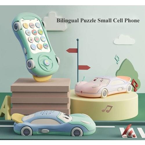 Kids Cell Phone Toy Car Projection Car Toys Childrens Intelligent Music Light-Emitting Phone Toys Baby Music Car toys Best Gift