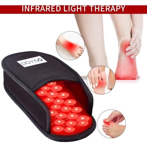 660nm LED Red Light and 880nm Near Infrared Light Therapy Devices Foot Massager Slippers Arthritis Pain Relief Family Friends