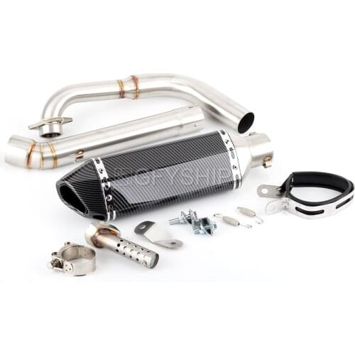 Motorcycle For Yamaha YZF R125 2014 to 2017 2018 MT125 MT 125 14-19 R125 V2 Escape Slip-on Exhaust With Decat Head Link Pipe