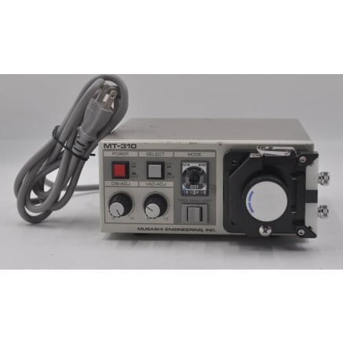 Musashi MT-310 peristaltic dispenser is functioning properly, wrapped well