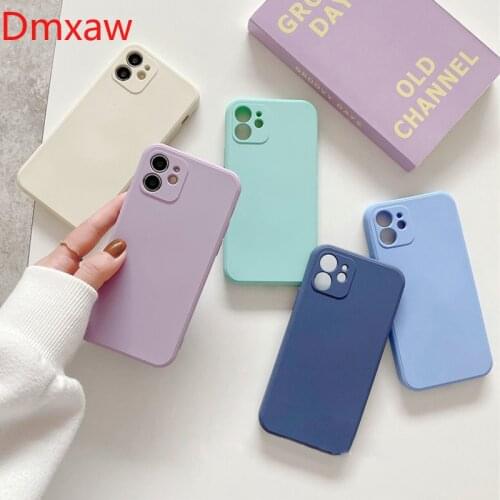 For Samsung Galaxy A82 A42 A22 M62 F62 A32 A72 A52 A12 M12 A02 A02S A51 A71 5G 4G Phone Case Purple Candy Plain Matte Soft Cover