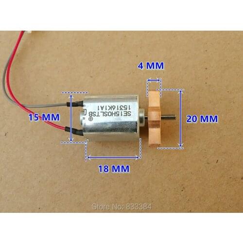 NMB DC6V-12V Square Micro vibration motor 15x15mm 6 poles rotor precious metal brush