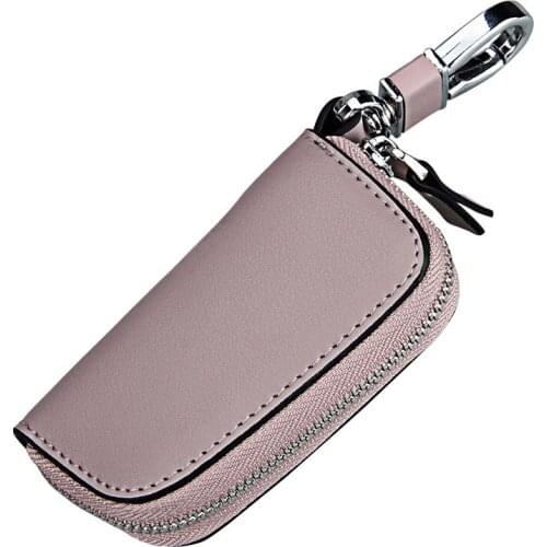 2021 New Cow Leather Key organizer 7 colors key holder wallet Universal housekeeper key case brand Hanging Car keys keychain