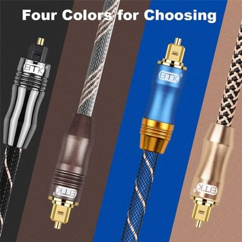 New 5.1 Digital Optical Audio Toslink Cable Fiber Optic Audio Cable 1m 1.5m 2m 3m 5m for Hi-Fi DVD TV