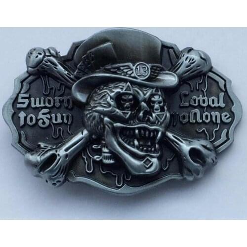New Style Cool Skull Head belt buckle SW-BY744 suitable for 4cm wideth snap on belt with continous stock