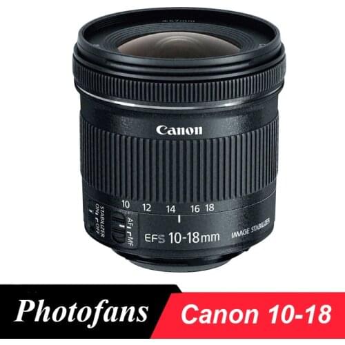 Canon 10-18mm Lens Canon EF-S 10-18 mm f/4.5-5.6 IS STM Lens for Canon 600D 700D 750D 760D 60D 70D 80D 90D 77D 7D T3i T5i