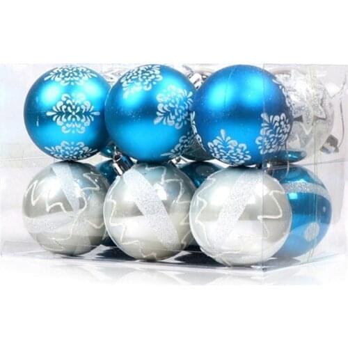 Painted hanging Ball christmas Ornaments 6 cm christmas decorations рождественские украшения