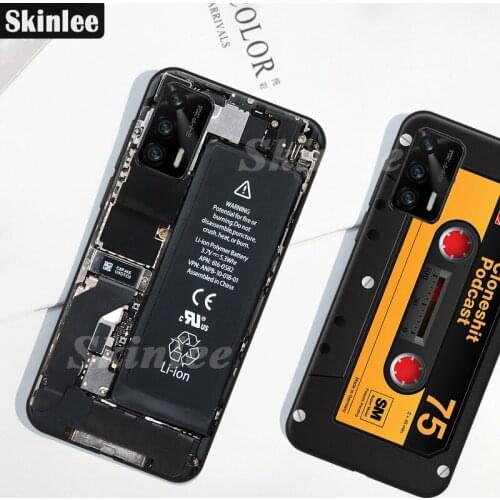 Skinlee For Realme GT 5G Case All Protection Retro Camera Gamepad Pattern Soft Cover For Realme GT Case