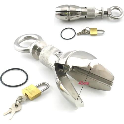 Heavy Stainless Steel Anal Dilators,Ass Expanding Chastity Device,Anal Plug,Lockable Adjust Buttplug Anus Sex Toys For Women Men