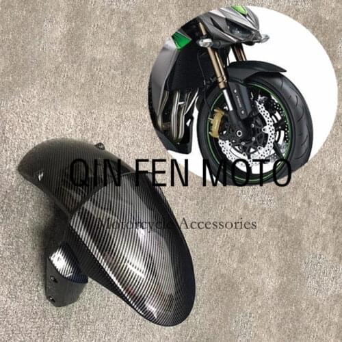 Carbon fiber paint Fairing Front Fender Mudguard Cover Cowl Panel Fit For Kawasaki Z1000 14-17 Z1000SX 10-16 Z800