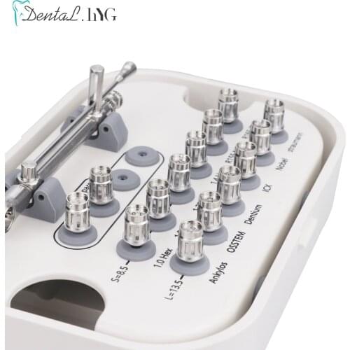 Dental Implant Torque Wrench Ratchet 10-70NCM With Drivers & Wrench Kit Screwdriver Tools