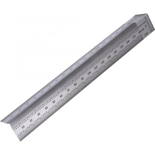 0-180mm Right Angle Scribing Ruler Stainless Steel Woodworking Marking Tool