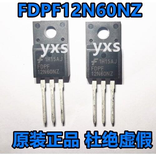 100% New&original FDPF12N60NZ 12N60NZ 600V 12A TO-220F In Stock