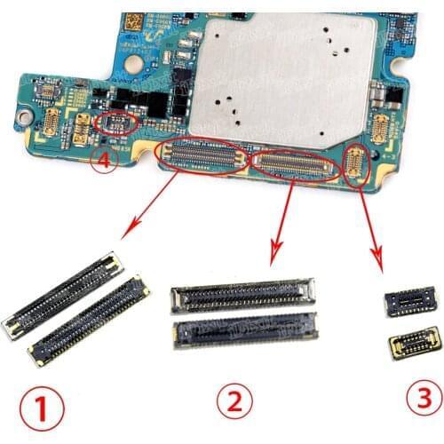 2pcs/lot LCD FPC Plug Main Board PCB Connector mainboard flex connector USB board battery plug For Samsung Galaxy S20+ plus G986