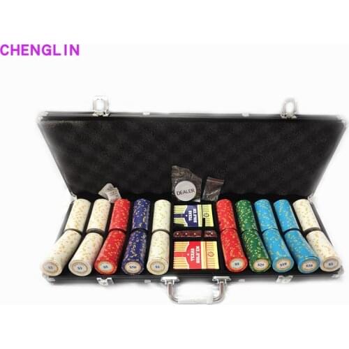 MONTA CARLO stickers clay poker chips set 500PCS