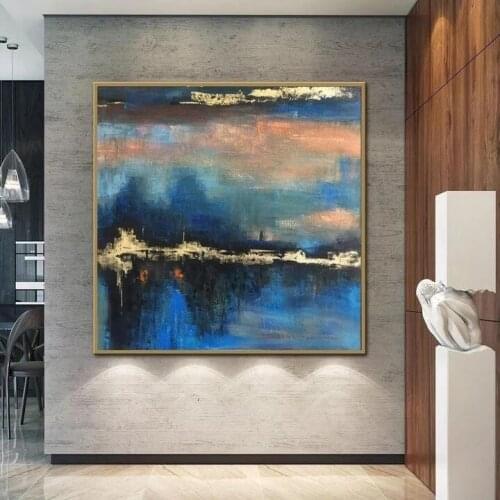 Modern Abstract Hand Painted Oil Painting On Canvas Wall Art Picture Big Size Landscape Oil Painting For Living Room Home Decor