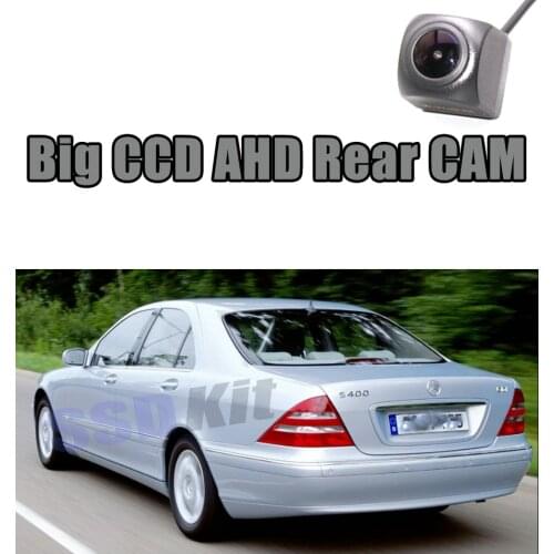 Car Big CCD Rear Camera For Mercedes Benz S CL MB W220 C215 2000~06 Reversing Super Night View AHD 720 1080 WaterPoof Back CAM