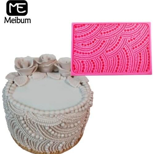 Meibum Big Size Jewellery Fondant Molds Wedding Cake Decorating Tools Sugarcraft Dessert Baking Pan Gumpaste Silicone Mould
