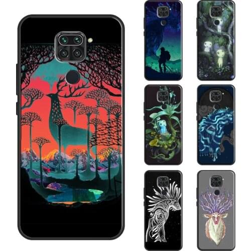 Forest Spirit Princess Mononoke Case For Xiaomi Redmi Note 10 Pro Note 8 9S 8T Note 9 Pro Coque For Redmi 9T 9C 9A 7A 8A