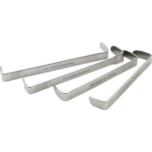 Oral instrument tool stainless steel double-headed right-angle plate type tissue hook