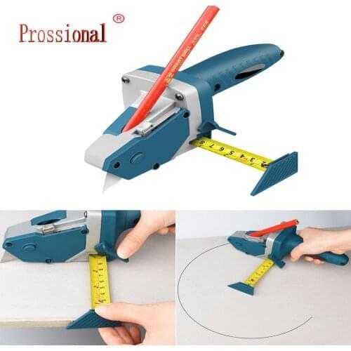 DIY Gypsum Board Cutting tool Drywall Cutting Artifact Tool with Scale Woodworking Scribe Woodworking Cutting board tools