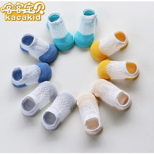 KACAKID Official Store Summer Baby Floor Socks Cute Breath Baby Socks Boy Girl Baby Floor Socks Set Comfort Baby Socks Set 1285