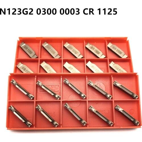 Tungsten carbide N123G2 0300 0003 CR 1125 high quality slotted carbide insert N123G2 CNC lathe slotting separation tool