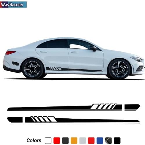 Car Door Side Skirt Stripe Sticker Edition 1 Decal For Mercedes Benz CLA Class CLA45 CLA35 AMG C117 X117 W117 C118 X118 CLA250