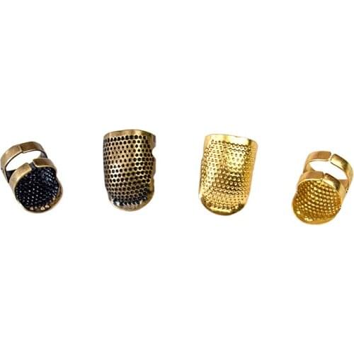 High Quality Adjustable Finger Thimble Metal Sewing Tools For Needlework Dress Accessories Home Handmade Cross Stitch Wholesale