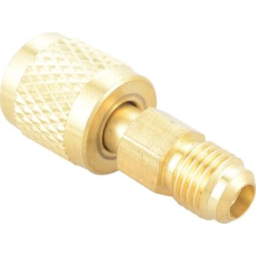 New R410a Brass Adapter Joints 1/4" Male To 5/16" Female Charging Hose To Pump Mar28
